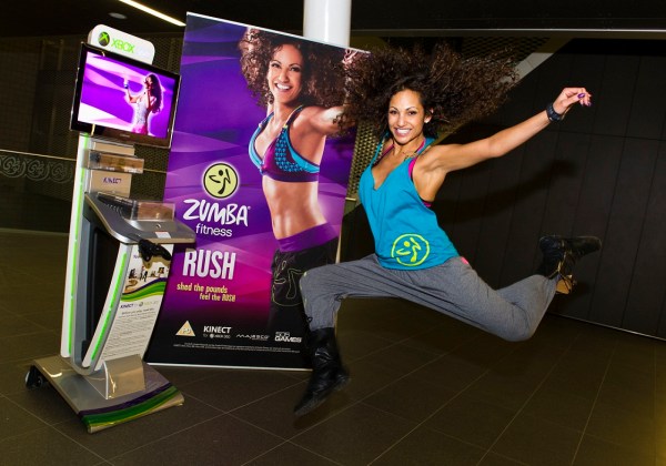 Gina-Zumba Rush jumping