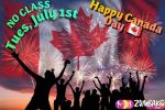 ZKo – No Class July 1st Canada&nbsp;Day