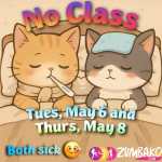 ZumbaKo – No Class May 6-8 –&nbsp;Sick
